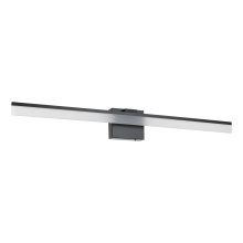 Eglo Canada 206028A - Integrated LED Bath/Vanity Light with Black Finish & Satin Shade