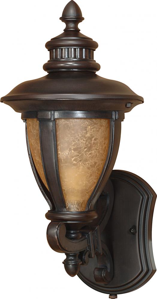 Galeon ES; 1 Light; Wall Lantern Arm Up with Tobago Glass; Lamp Included