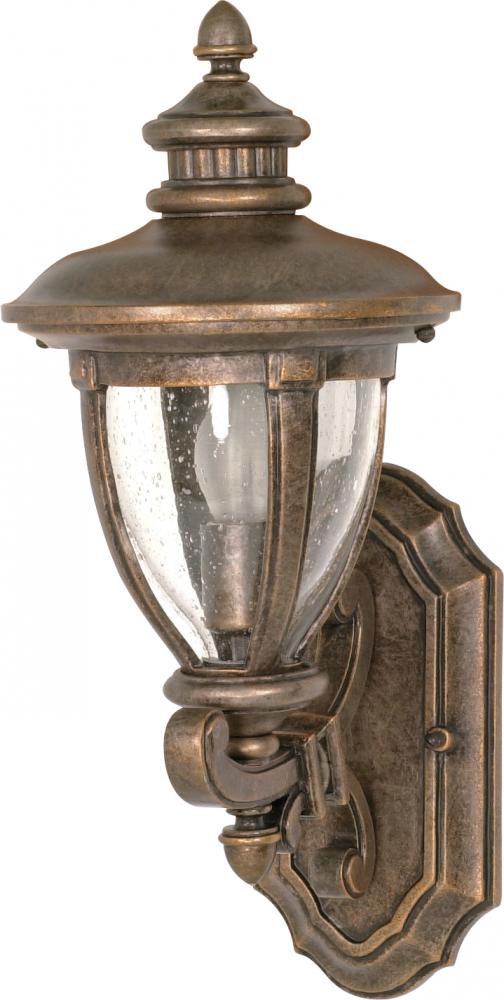 Galeon - 1 Light - 19" - Wall Lantern - Arm Up w/ Clear Seed Glass