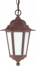 Nuvo 60/2208 - 1-Light Outdoor Hanging Lantern with Photocell in Old Bronze Finish and Frosted Glass. (1) 13W GU24