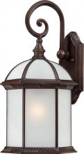 Nuvo 60/4985 - 1-Light 19" Outdoor Wall Sconce in Rustic Bronze Finish with Frosted Beveled Glass and (1) 26W