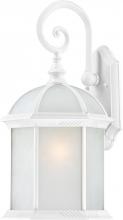 Nuvo 60/4987 - 1-Light 26" Outdoor Wall Lantern in White Finish with Frosted Glass and (1) 26W GU24 Base Light