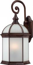 Nuvo 60/4988 - 1-Light 26" Outdoor Wall Lantern in Rustic Bronze Finish with Frosted Glass and (1) 26W GU24