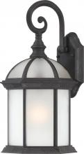 Nuvo 60/4989 - 1-Light 26" Outdoor Wall Lantern in Textured Black Finish with Frosted Glass and (1) 26W GU24