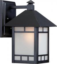 Nuvo 60/5701 - 1-Light 7" Wall Mounted Outdoor Fixture in Stone Black Finish and Frosted Seeded Glass