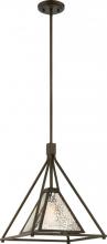 Nuvo 60/6282 - Mystic - 1 Light Medium Pendant with Antique Mirror Glass - Forest Bronze Finish