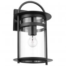 Nuvo 60/7642 - Bracer; 1 Light; Large Wall Lantern; Matte Black Finish with Clear Glass