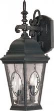 Nuvo 60/793 - Fordham - 3 Light - 20" - Wall Lantern - Arm Down w/ Clear Water & Seed Glass Panels