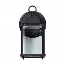 Nuvo 62/1571 - 8 Watt; 3000K; LED Cube Lantern; Black Finish; Clear Beveled Glass