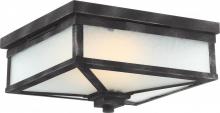 Nuvo 62/833 - Winthrop Flush Lantern; Iron Black Finish