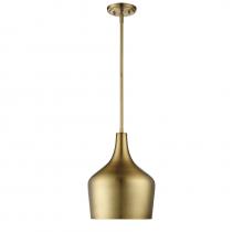 Savoy House Meridian M70020NB - 1-Light Pendant in Natural Brass