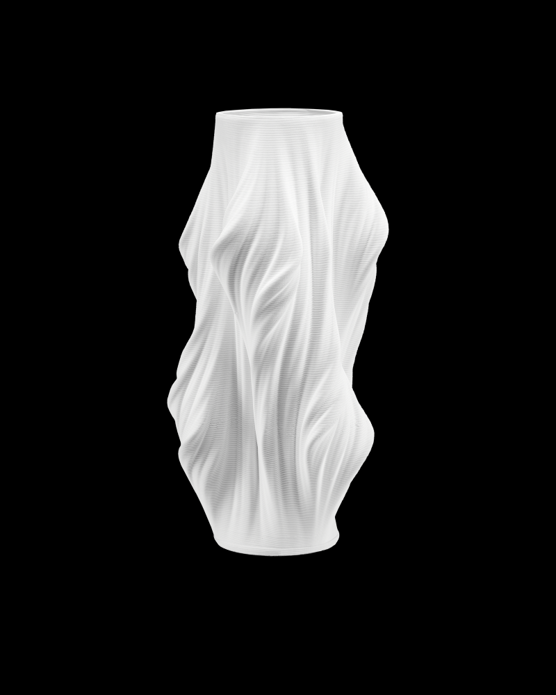 Yin Large White Vase