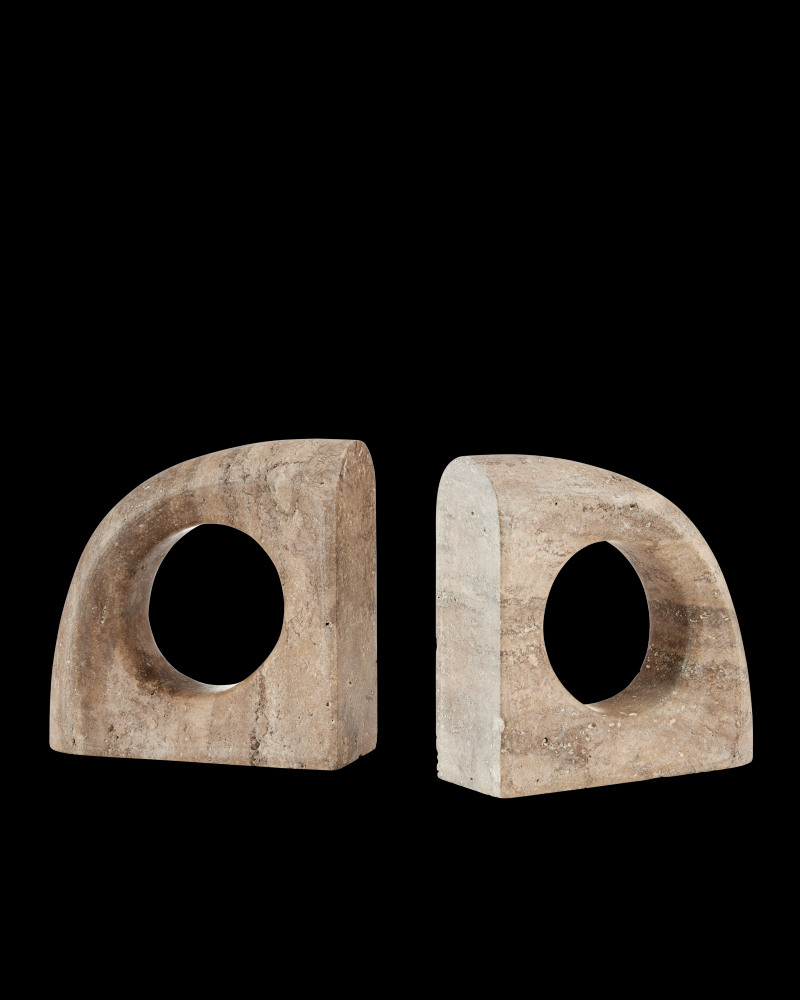 Russo Travertine Object Set of