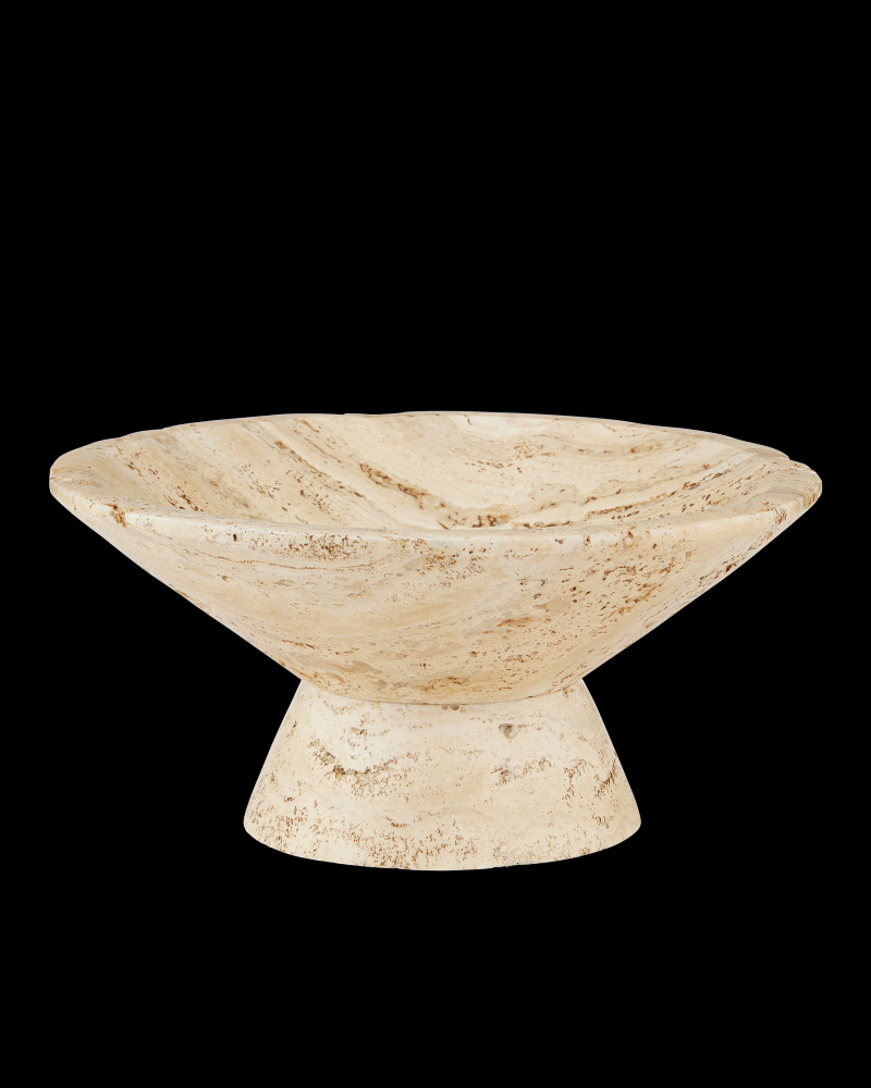 Lubo Travertine Large Bowl