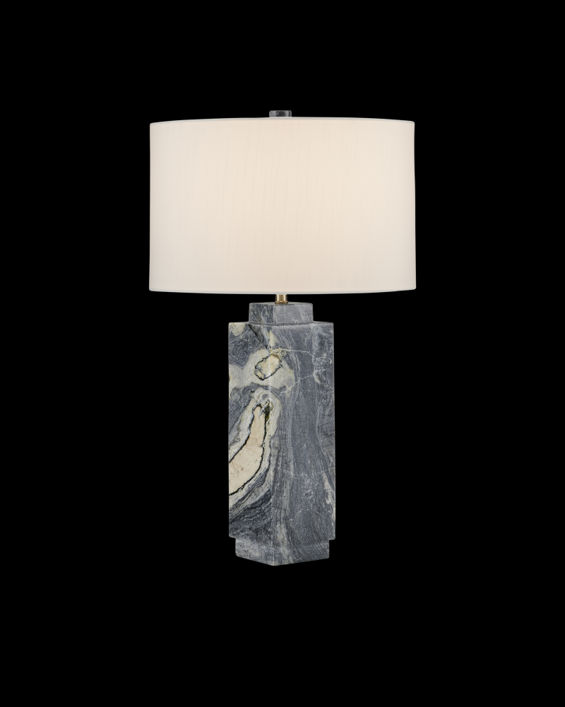 Ashlar Marble Table Lamp