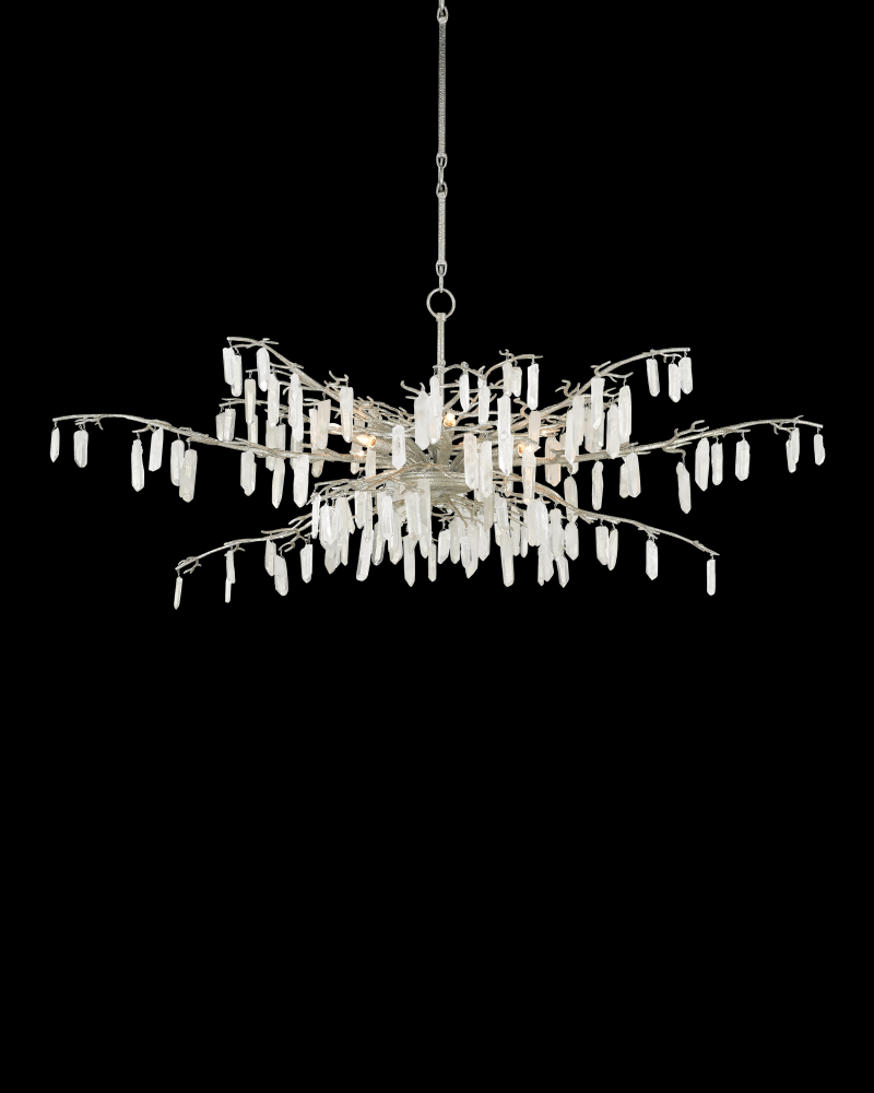 Forest Dawn Silver Chandelier