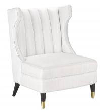 Currey 7000-0381 - Jacqui Black Chair, Muslin