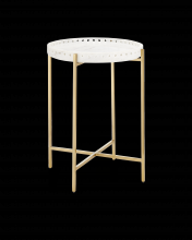 Currey 4000-0146 - Freya Marble Accent Table